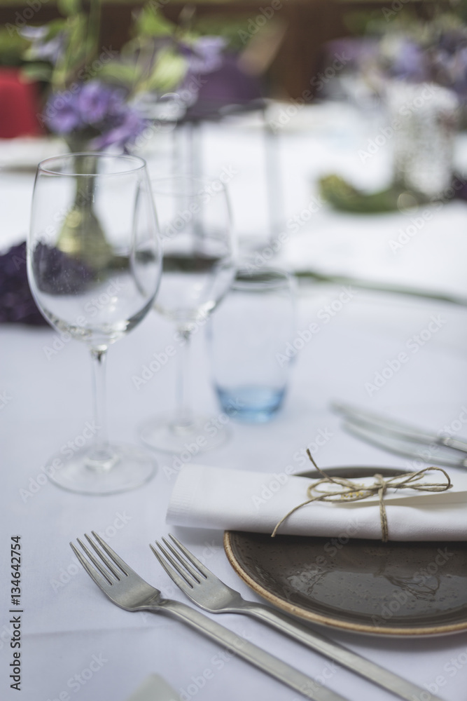 Fototapeta premium Restaurant table