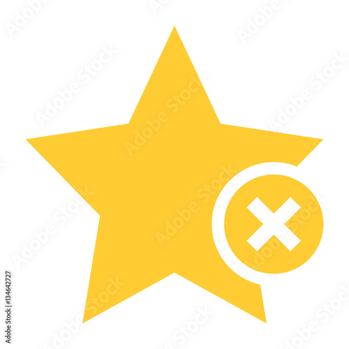 Flat star icon favorite sign bookmark button