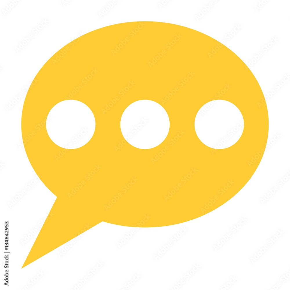 Flat speech bubble icon chat room sign forum internet button Flat speech bubble icon chat room sign forum internet button