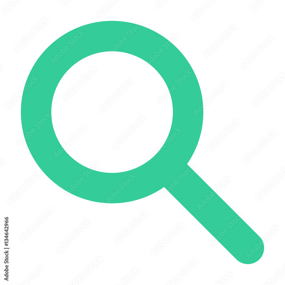 Flat magnifier icon magnifying glass sign loupe button Flat magnifier icon magnifying glass sign loupe button
