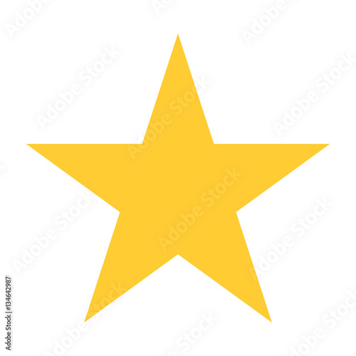 Flat star icon favorite sign bookmark button