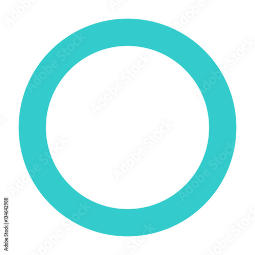 Flat record icon rec sign circle interface button