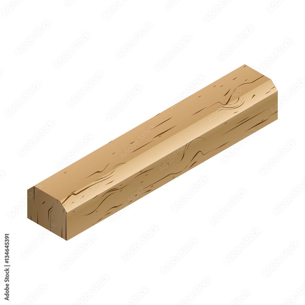 Wooden sleepers in isometric, vector illustration. Wooden sleepers in isometric, vector illustration.