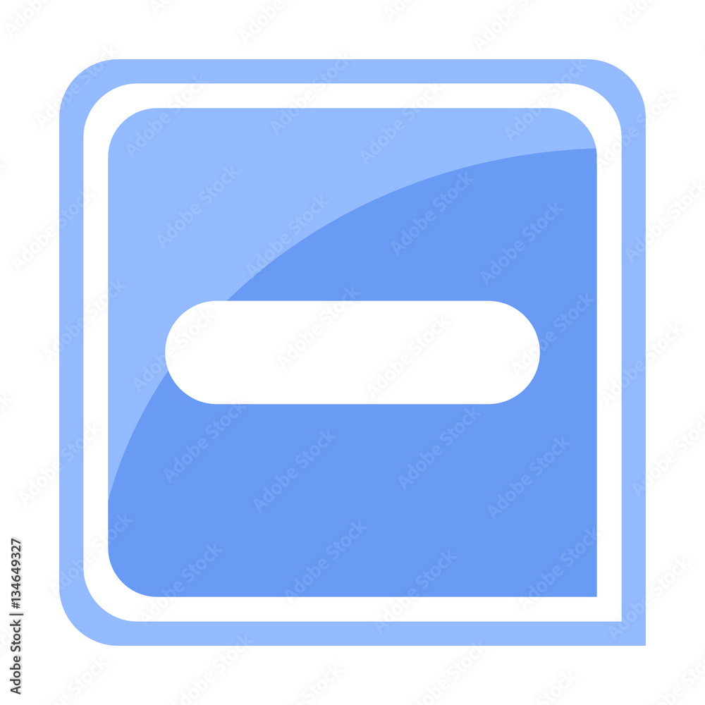 Blue minus icon Blue minus icon