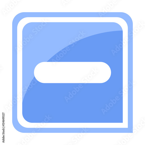 Blue minus icon