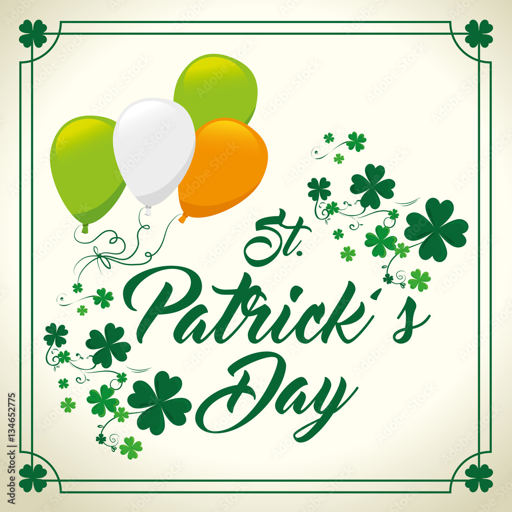 happy saint patricks day card vector illustration design happy saint patricks day card vector illustration design