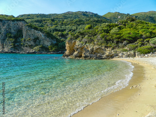 Beach from Corfu, Greece