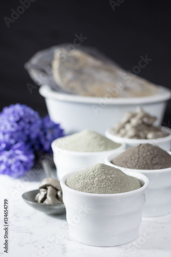 Ancient minerals - luxury face and body spa treatment, clay powder mask