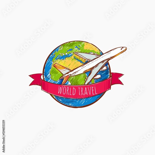 Travel Hand Drawn Template