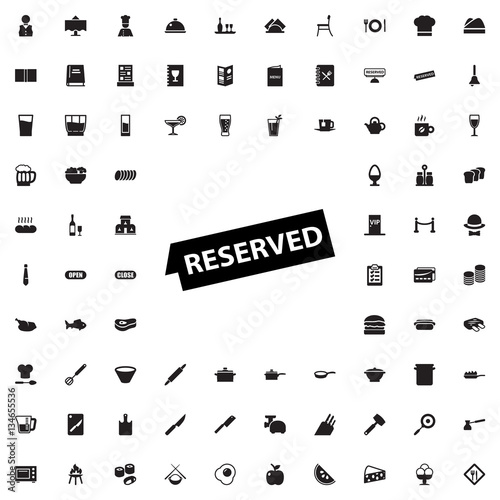 reserved icon illustration