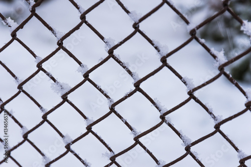 Winter snow fencing
