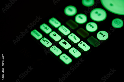 remote control with backlight