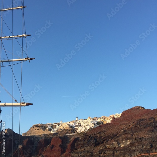 Santorini Romantic Island Boat Greece