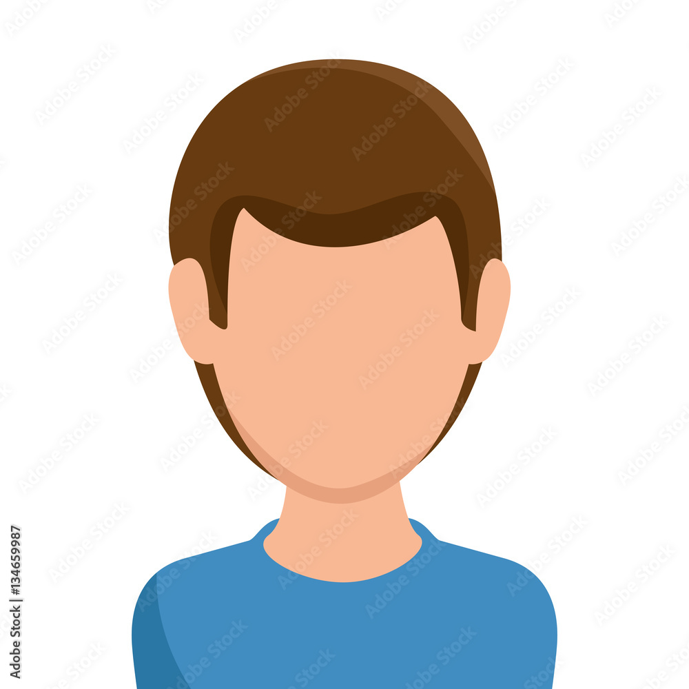 man avatar character isolated icon vector illustration design