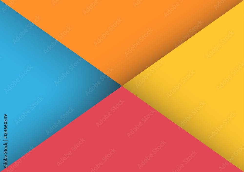 Colorful triangle background, envelope