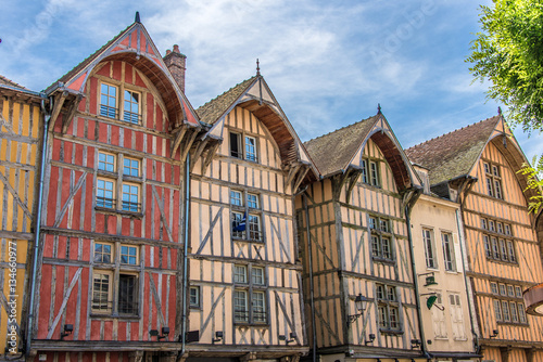 Maisons à pans de bois, Troyes, Grand-Est, France photo