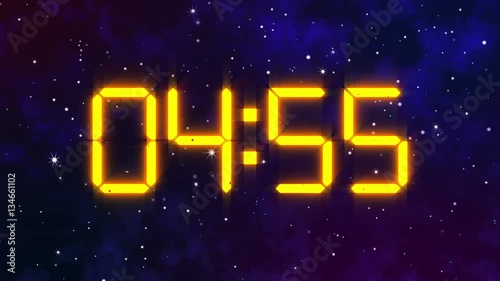 Digital Space 5 Minute Countdown