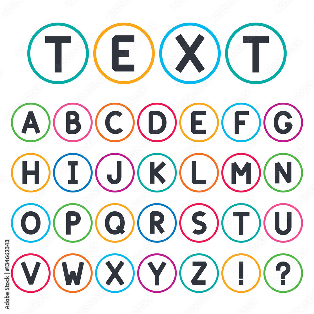 Abstract font collection. Alphabet capital letters Abstract font collection. Alphabet capital letters