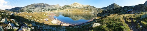 Bucura lake and Retezat mountains  Romania