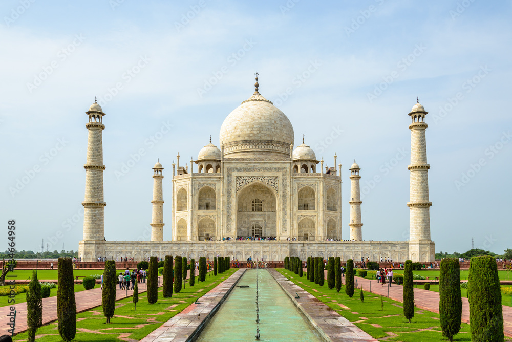 Taj Mahal in Agra, India - one of the UNESCO world heritage sites