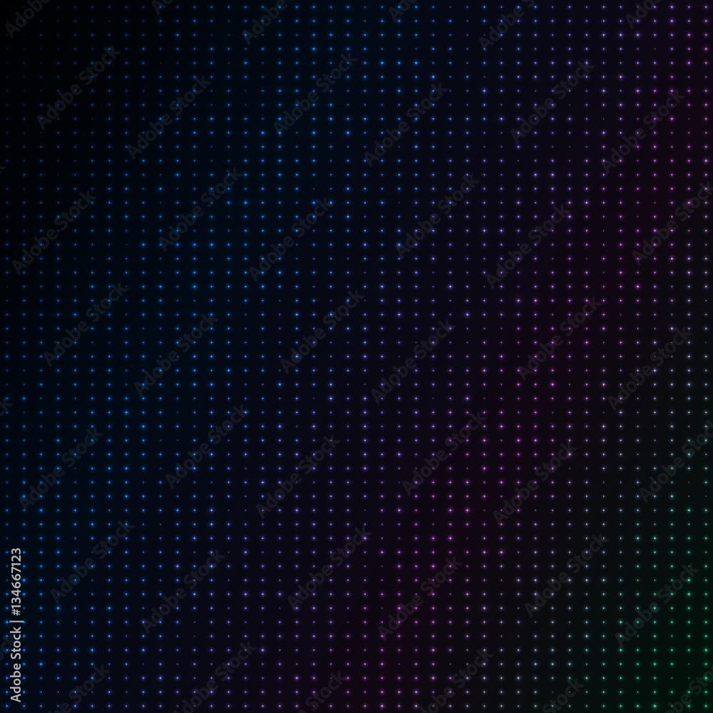 Abstract blue color neon dots, dotted technology background. Glowing particles, led light pattern, futuristic texture, digital vector design Abstract blue color neon dots, dotted technology background. Glowing particles, led light pattern, futuristic texture, digital vector design