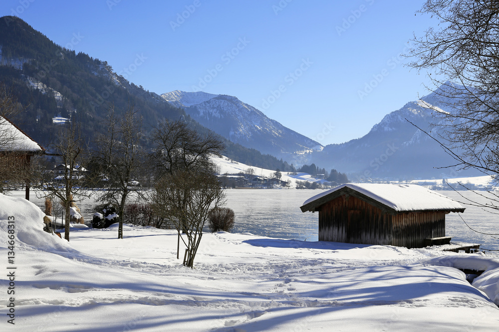 Winterlandschaft am Schliersee Winterlandschaft am Schliersee