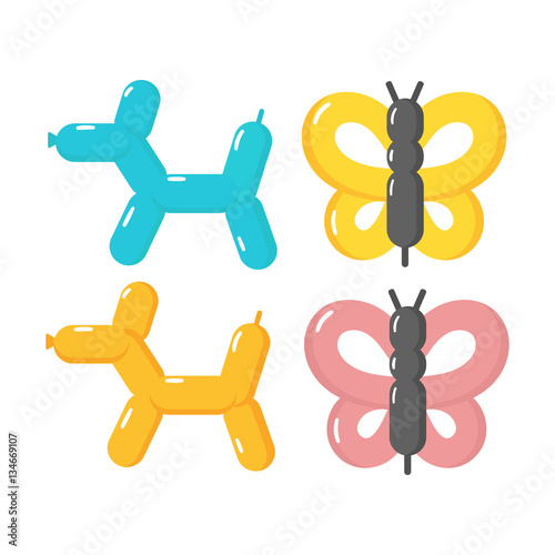 Balloons vector set.