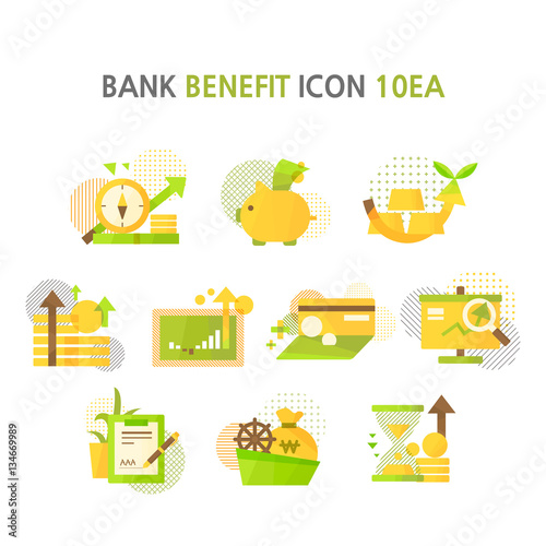 Banking Benefit Icon Set