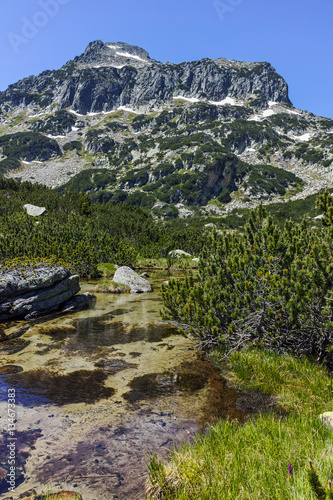 Dzhangal peak and Banski lakes, Pirin Mountain, Bulgaria