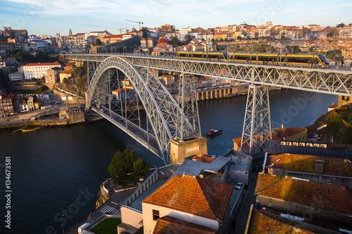 Douro river and Dom Luis I bridge, Porto, Portugal. © De Visu