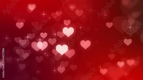Red Background Particles