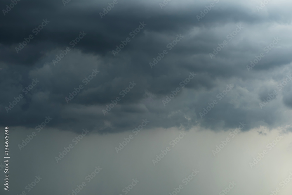 Dark sky and black clouds with rainy, Dramatic black cloud and thunderstorm Dark sky and black clouds with rainy, Dramatic black cloud and thunderstorm