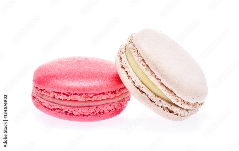 Macarons isolated on white background Macarons isolated on white background