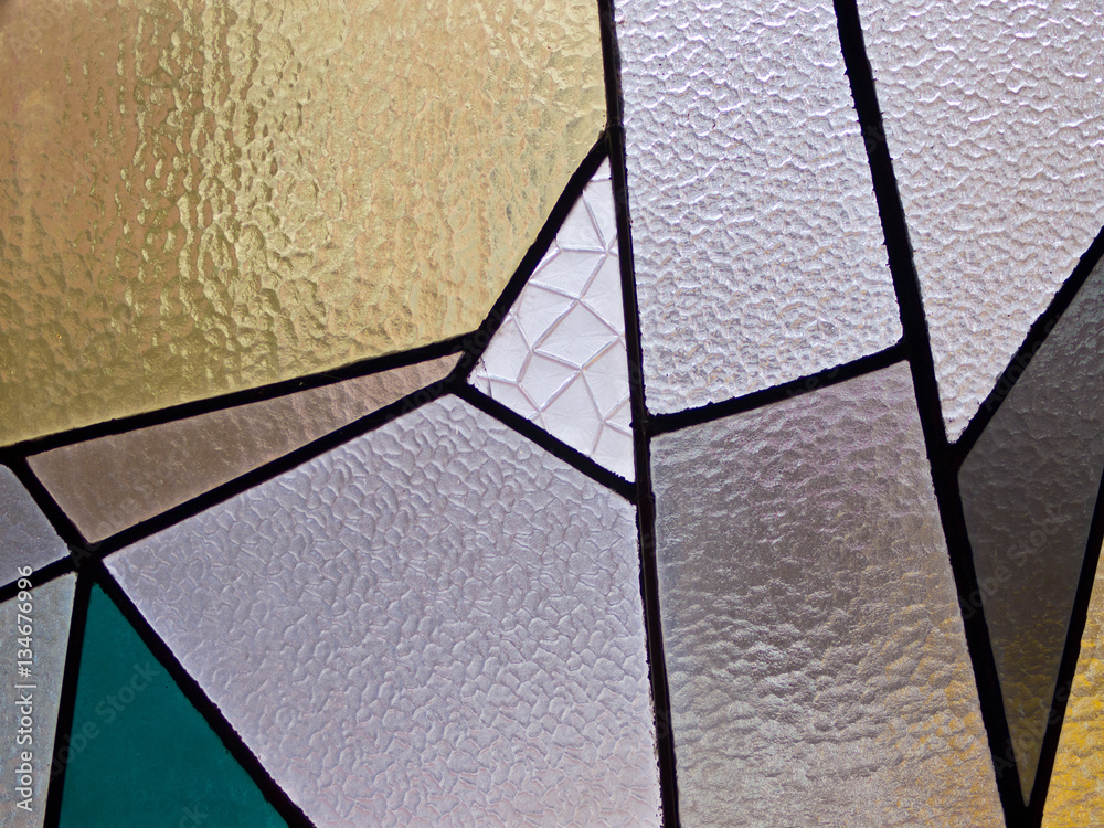 abstract stained glass - obrazy, fototapety, plakaty 