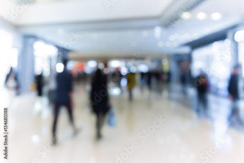 Abstract background of people on shopping mall 