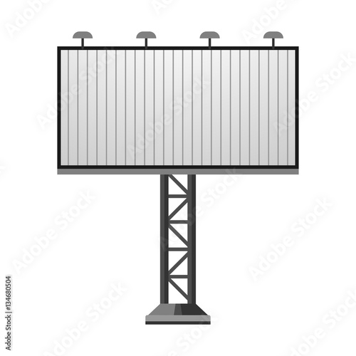 Advertisement billboard vector illustration.