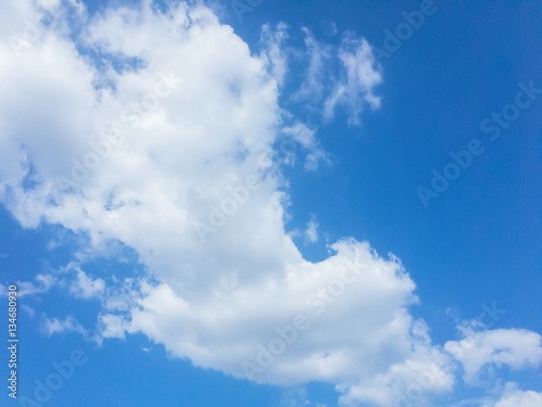 blue sky with clouds background.