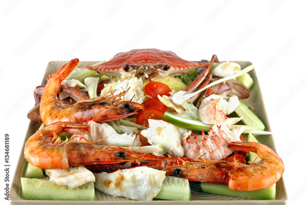 Seafood salad hot and cold Seafood salad hot and cold