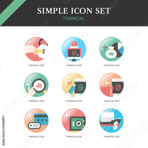 Banking Simple Icon Set