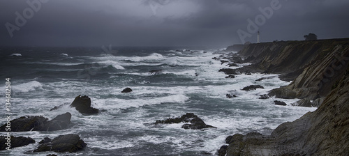 Storm at a North Mendocino Coast, California