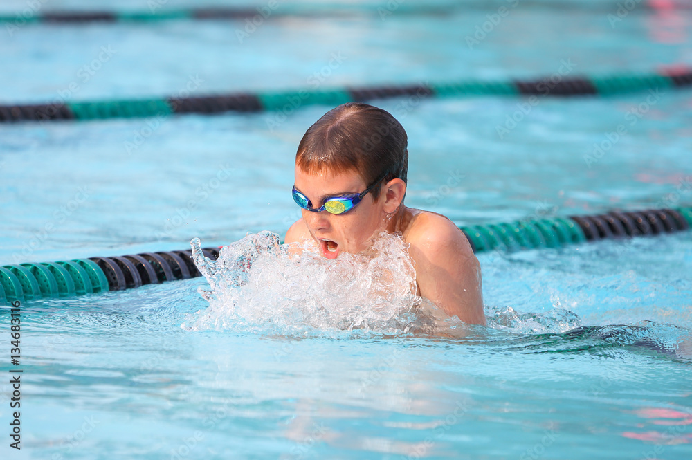 Breaststroke swimmer