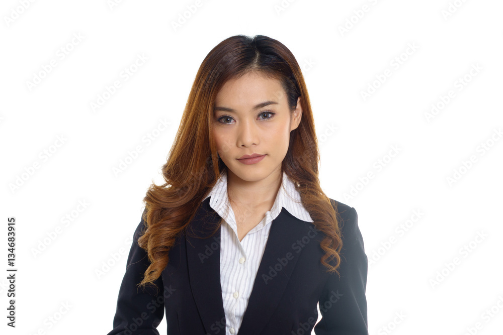 Business woman on white background Business woman on white background
