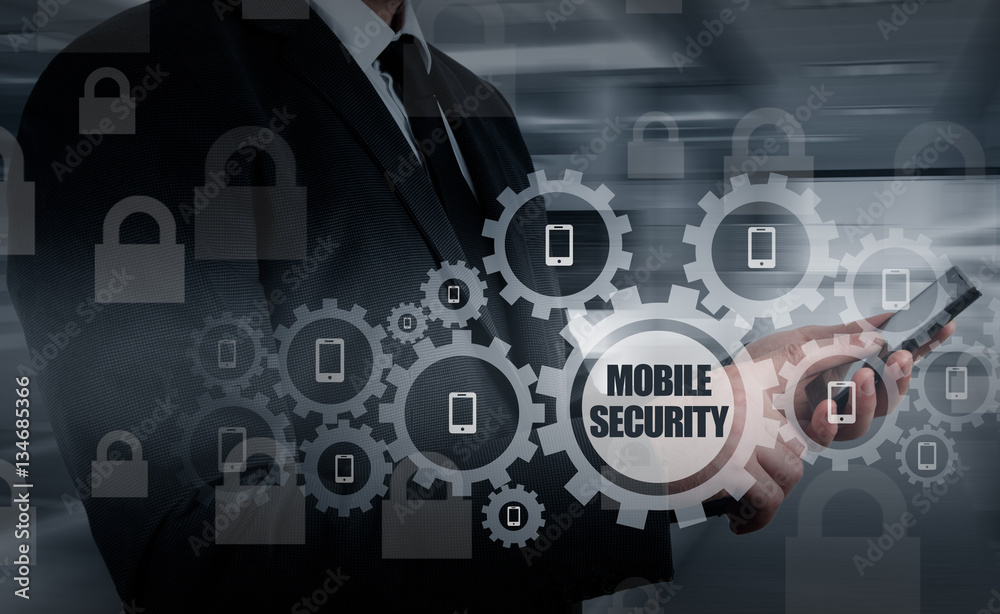 Business concept, businessman with smartphone. Worldwide connection technology. Mobile security. Business concept, businessman with smartphone. Worldwide connection technology. Mobile security.