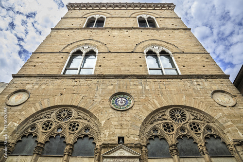 Exterior of Orsanmichele in Florence, Italy photo