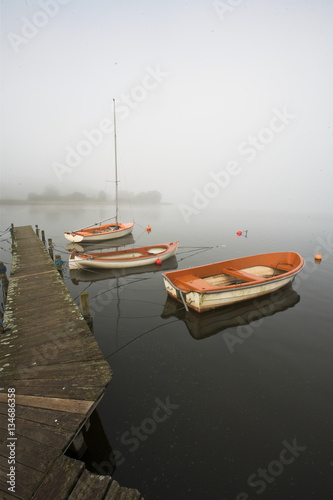 View on a beautiful  lake in scandinavia in denmark photo