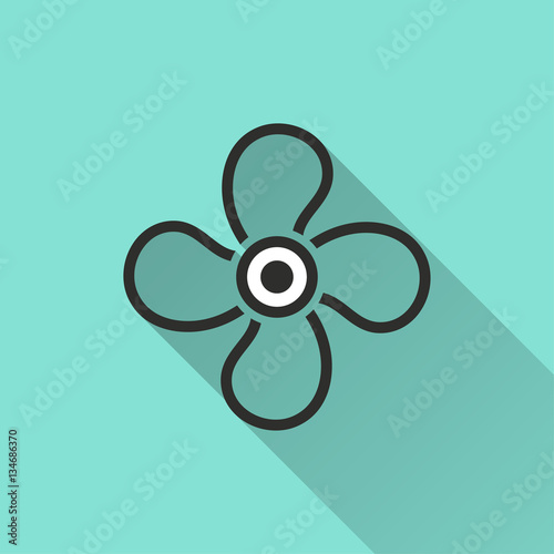 Fan - vector icon.