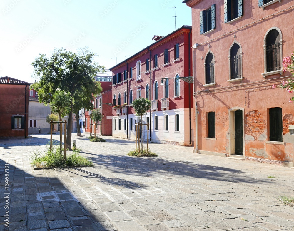 Fototapeta premium starożytny plac zwany Campo na wyspie Murano we Włoszech