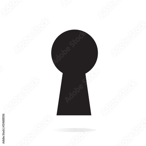 Keyhole Icon isolated on background. Modern flat pictogram, busi