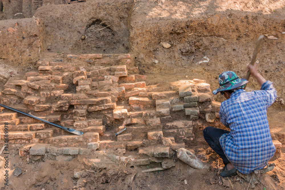 Fototapeta premium archaeological dig
