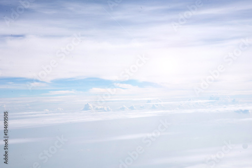 Sky and Cloud view on the plane © chaiudon